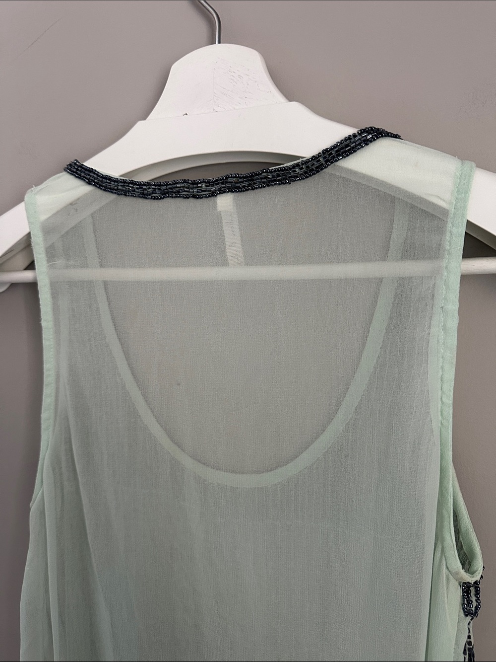 Willow & Clay Mint Green Beaded Tank Top - Picture 13 of 15